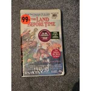 THE LAND BEFORE TIME VINTAGE SEALED VHS CLAMSHELL 1988